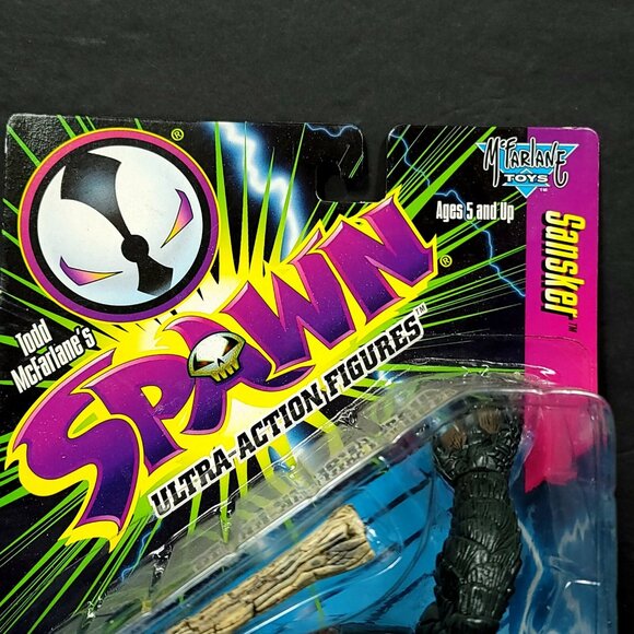 Spawn Action Figure SANSKER Series 6 McFarlane Toys 1996 Swinging Tail New - Picture 2 of 5